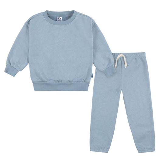 2-Piece Infant & Toddler Boys Blue Fleece Set